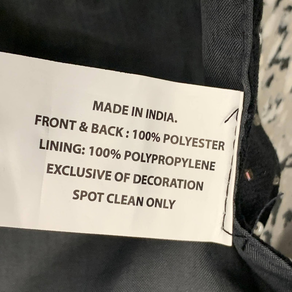 Halloween Spooky Ghost Beaded Black White Jack O Lantern Table Runner 16" x 72" - Picture 9 of 10